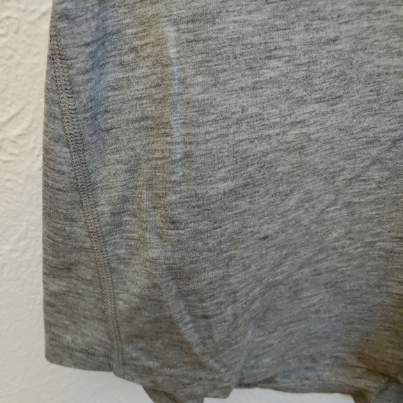 GARNET HILL LUCY Yoga Workout Athletic Top Wicking Quick-dry Grey Heather Large - Picture 8 of 11
